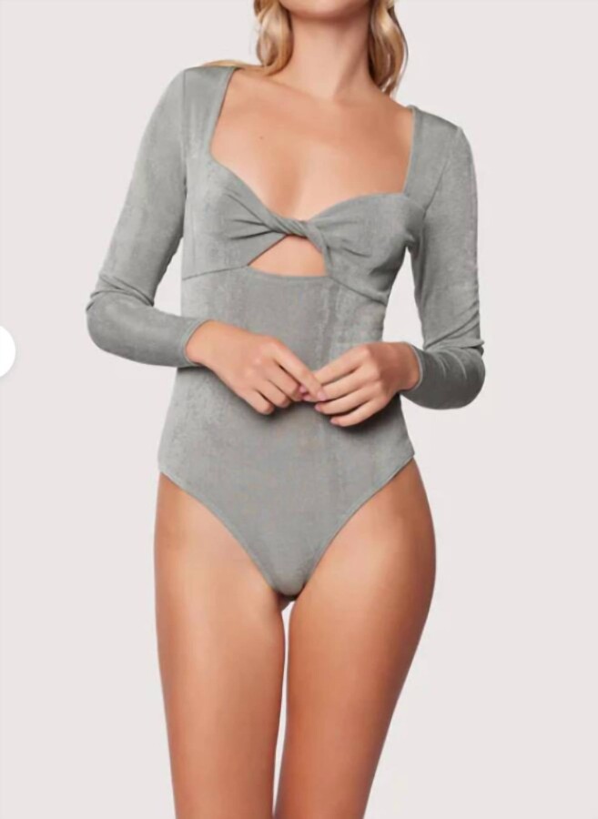 Lost + Wander Wild Sage Bodysuit In Sage Green