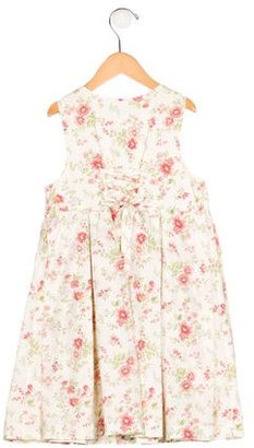 Jacadi Girls' Floral Print Sleeveless Dress