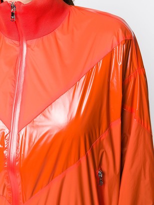 Patrizia Pepe Orange Contrast Bomber Jacket