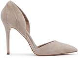Thumbnail for your product : Reiss Aurelia - Suede Point-toe Shoes in Clay