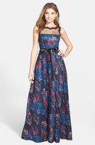 Thumbnail for your product : Adrianna Papell Sequin Print Illusion Yoke Ball Gown