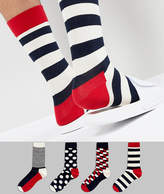 Thumbnail for your product : Happy Socks Gift Box 4 Pack Socks