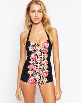 Thumbnail for your product : Seafolly Romeo Rose Boyleg Swimsuit