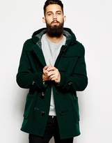 Thumbnail for your product : Gloverall Duffle Coat with Check Hood