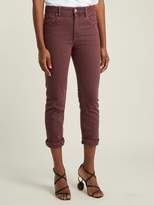 Thumbnail for your product : Etoile Isabel Marant Fliff Mid Rise Slim Fit Cropped Jeans - Womens - Burgundy