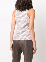 Thumbnail for your product : Christian Dior 2005 pre-owned Trotter pattern tank top