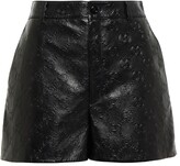 Thumbnail for your product : Gucci GG Supreme high-rise leather shorts
