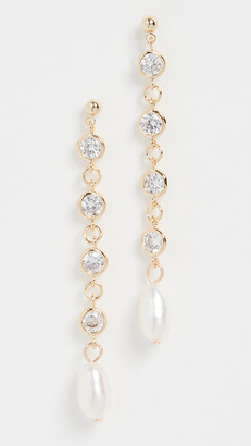 Jules Smith Designs Bling Cultured Pearl Drop Earrings