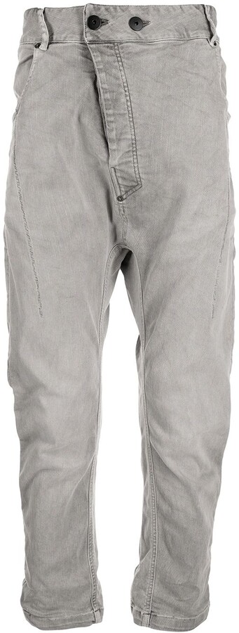 11 By Boris Bidjan Saberi Drop-Crotch Tapered Jeans - ShopStyle