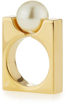 Thumbnail for your product : Chloé Darcey Simulated Pearl Square Ring