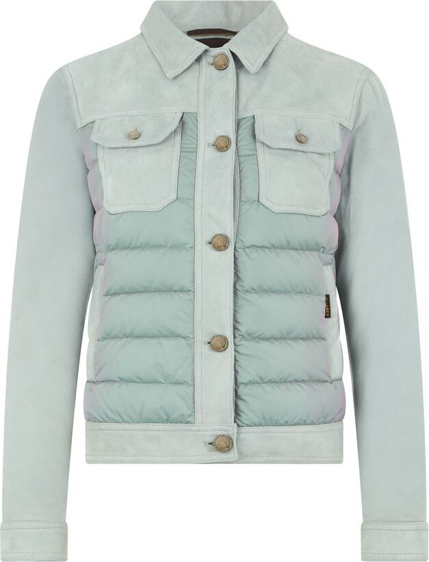 Moorer Petunia Panelled Down Jacket