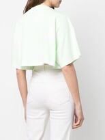 Thumbnail for your product : Alessandra Rich Paradise Beach cropped T-shirt