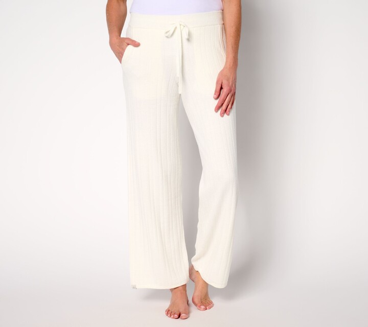 Barefoot Dreams As Is Petite CCUL Ribbed Rolled Edge Pant