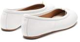 Thumbnail for your product : Maison Margiela Tabi Split Toe Leather Flats - Womens - White