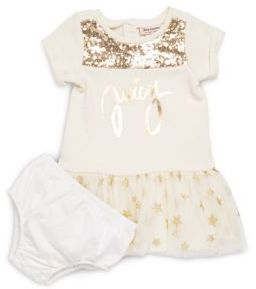 Juicy Couture Baby's Sequined Dress & Bloomers Set