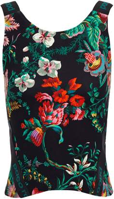 Paco Rabanne Floral-print Stretch Top