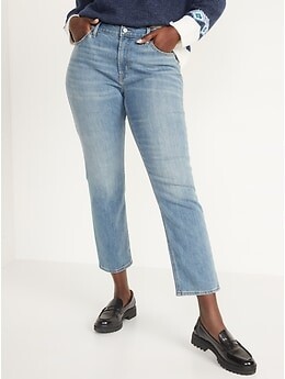 Old Navy Mid-Rise Built-In Warm Boyfriend Jeans for Women - ShopStyle