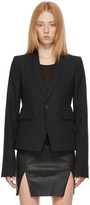 Thumbnail for your product : Rick Owens Black Paneled Soft Blazer