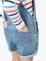Thumbnail for your product : Joules Garland Short Dungarees, Light Denim