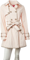 Thumbnail for your product : Betsey Johnson Cotton Kiss Piped Spring Trench