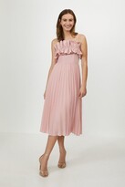 Thumbnail for your product : Ruffle Bodice Pleated Dress