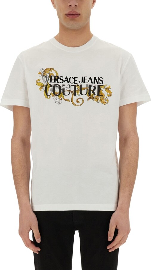Versace Jeans Couture Baroque Outline Logo T-shirt