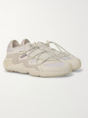 Adidas Consortium + 032c Salvation Suede, Leather And Mesh Sneakers
