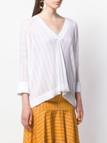 Thumbnail for your product : Autumn Cashmere Striped Knitted Top