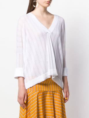Autumn Cashmere Striped Knitted Top