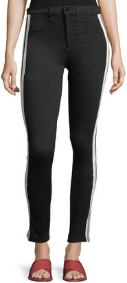 Rag & Bone Mito High-Rise Skinny Jeans with Tux Stripes