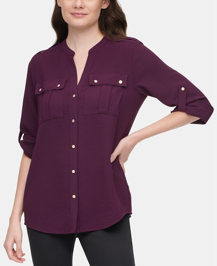 Aubergine Tops | Shop the world's largest collection of fashion | ShopStyle