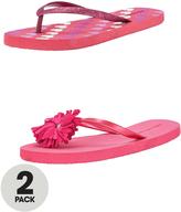 Thumbnail for your product : Free Spirit 19533 Freespirit Dolly Girls Sandals (2 Pack)