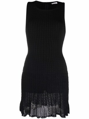 Alaïa Pre-Owned 1980s Knitted Fitted Dress