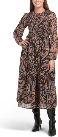 TJMAXX Floral Maxi Dress For Women, Polyester