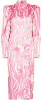Thumbnail for your product : Rotate by Birger Christensen Theresa abstract-print midi dress