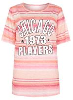 Thumbnail for your product : New Look Cameo Rose Pink Stripe Chicago T-Shirt
