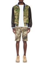 Thumbnail for your product : Mark McNairy New Amsterdam Chino Nylon-Blend Shorts in Camo