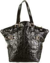 Thumbnail for your product : Yves Saint Laurent 2263 Yves Saint Laurent Croc Print Downtown Tote