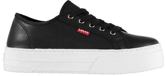 levi's flatform lace up trainer