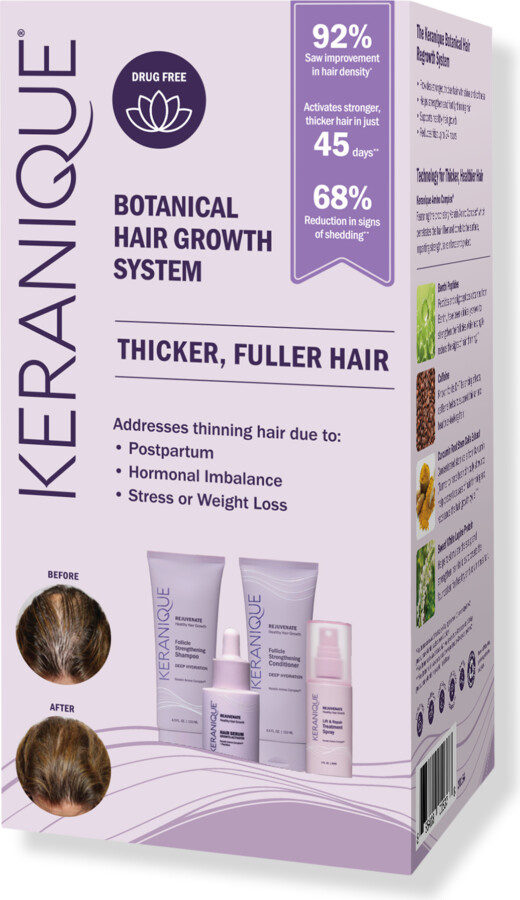 Keranique Botanical Hair Growth System for Thicker, Fuller Hair