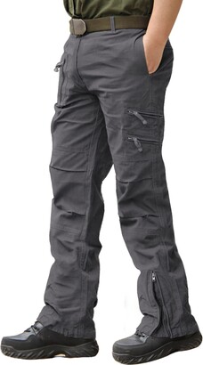 FEDTOSING Mens Cargo Work Trousers Combat Tactical Outdoor Casual