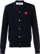 Thumbnail for your product : Comme des Garçons PLAY Embroidered Heart Cardigan