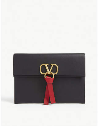 Valentino VLOGO leather pouch