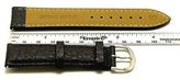 Thumbnail for your product : Tag Heuer 20mm Black/Black Quality Leather Buffalo-Grain Watch Band For