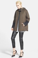 Thumbnail for your product : Ellen Tracy Women's Faux Leather Trim Duffle Coat