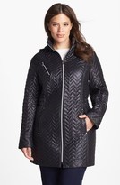 Thumbnail for your product : Laundry by Shelli Segal Packable Zigzag Quilted Jacket (Plus Size)