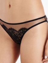 Thumbnail for your product : I.D. Sarrieri Filigree tulle and lace Brazilian briefs