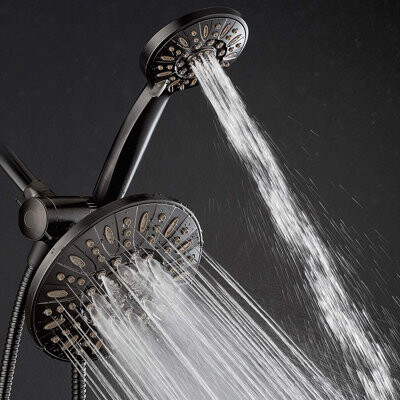 AquaDance® Premium 3-Way Rainfall Multi Function Dual Shower Head