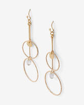 Thumbnail for your product : Express Double Circle Drop Earrings