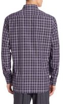 Thumbnail for your product : Brioni Plaid Button-Down Shirt